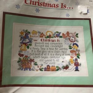 Dimensions 8396 Christmas Is Stamped Cross Stitch Kit